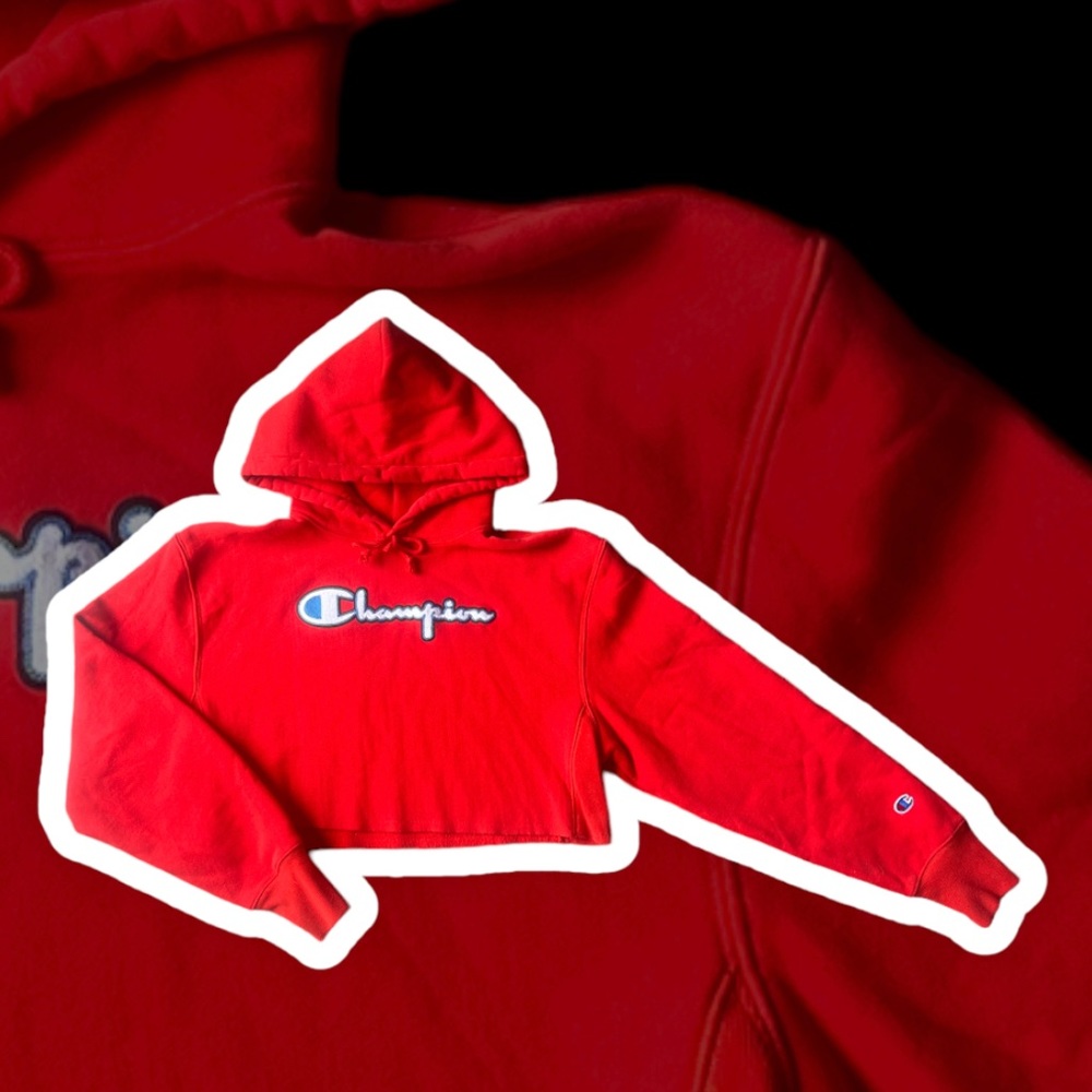 cropped champion sweatshirt